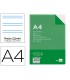 Recambio liderpapel a4 100 hojas 60g m2 pauta 5ª 25mm con margen 4 taladros